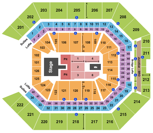 Golden 1 Center Thomas Rhett Seating Chart
