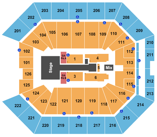 Golden 1 Center Thomas Rhett Seating Chart